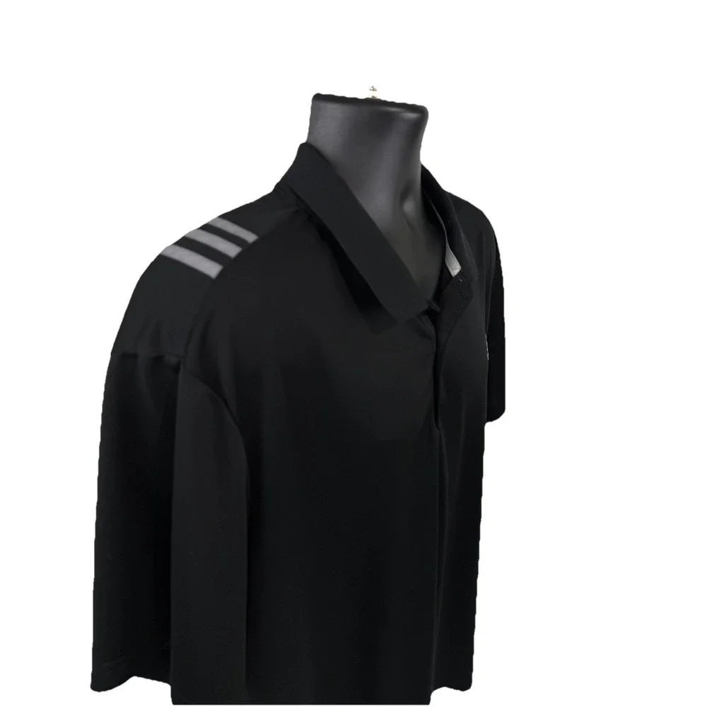 Adidas Golf Polo Shirt 2XL Mens‎ Black Short Sleeve Logo